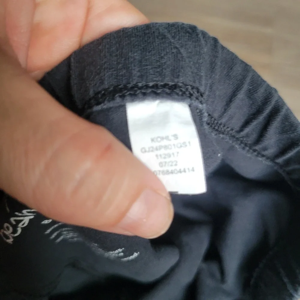 Jumping Beans Girls Bike Shorts Size 8 Black Cotton Stretch Athletic Casual